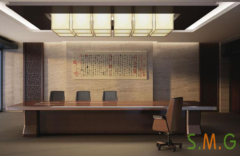 實(shí)木大型多媒體會(huì )議桌